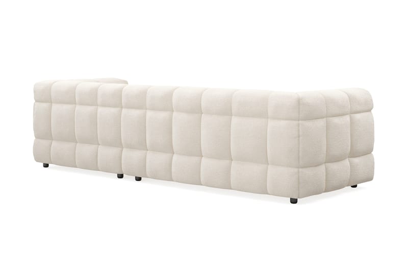 Elise 4-sits Högervänd L-formad Bubblig Divansoffa 274 cm i Bouclé - Gräddvit - Products - Möbler - Soffa - Divansoffa & schäslongsoffa - 4 sits soffa med divan