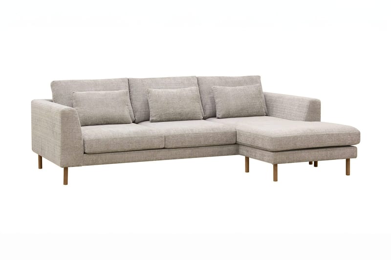 Florenz 3-sits Högervänd L-formad Divansoffa i Chenille - Grå / Beige - Products - Möbler - Soffa - Divansoffa & schäslongsoffa - 3 sits soffa med divan