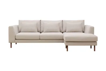 Florenz 3-sits Högervänd L-formad Divansoffa i Tyg - Beige - Products - Möbler - Soffa - Divansoffa & schäslongsoffa - 3 sits soffa med divan