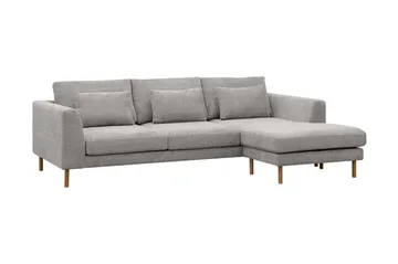 Florenz 3-sits Soffa med Divan Höger - Ljusgrå - Products - Möbler - Soffa - Divansoffa & schäslongsoffa - 3 sits soffa med divan