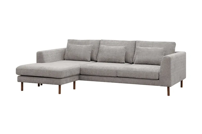 Florenz 3-sits Soffa med Divan Vänster - Ljusgrå - Products - Möbler - Soffa - Divansoffa & schäslongsoffa - 3 sits soffa med divan