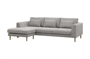 Florenz 3-sits Soffa med Divan Vänster - Ljusgrå - Products - Möbler - Soffa - Divansoffa & schäslongsoffa - 3 sits soffa med divan