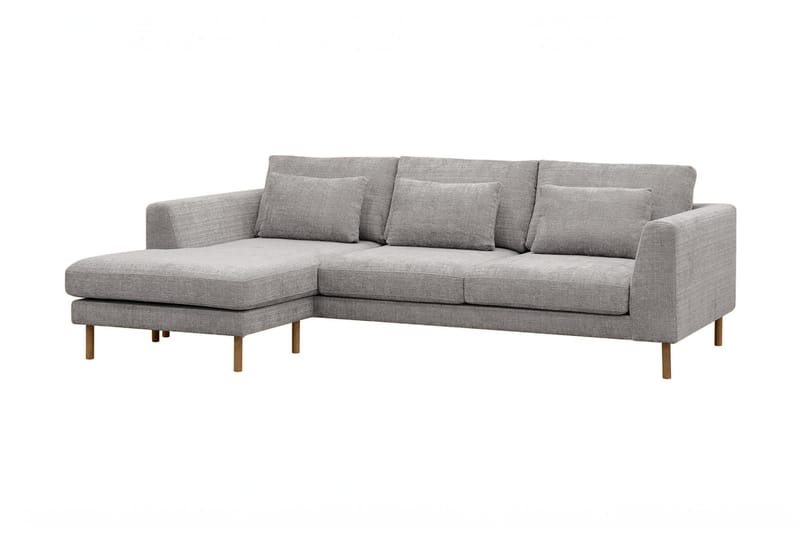Florenz 3-sits Soffa med Divan Vänster - Ljusgrå - Products - Möbler - Soffa - Divansoffa & schäslongsoffa - 3 sits soffa med divan