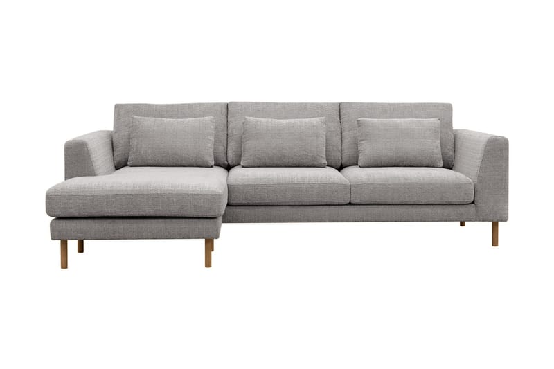 Florenz 3-sits Soffa med Divan Vänster - Ljusgrå - Products - Möbler - Soffa - Divansoffa & schäslongsoffa - 3 sits soffa med divan