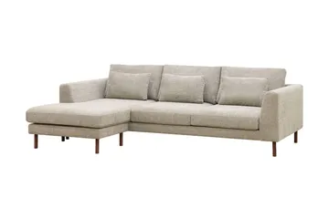 Florenz 3-sits Vänstervänd L-formad Divansoffa i Chenille - Grå / Beige - Products - Möbler - Soffa - Divansoffa & schäslongsoffa - 3 sits soffa med divan
