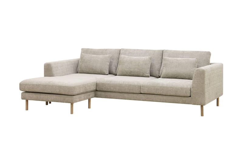Florenz 3-sits Vänstervänd L-formad Divansoffa i Chenille - Grå / Beige - Products - Möbler - Soffa - Divansoffa & schäslongsoffa - 3 sits soffa med divan