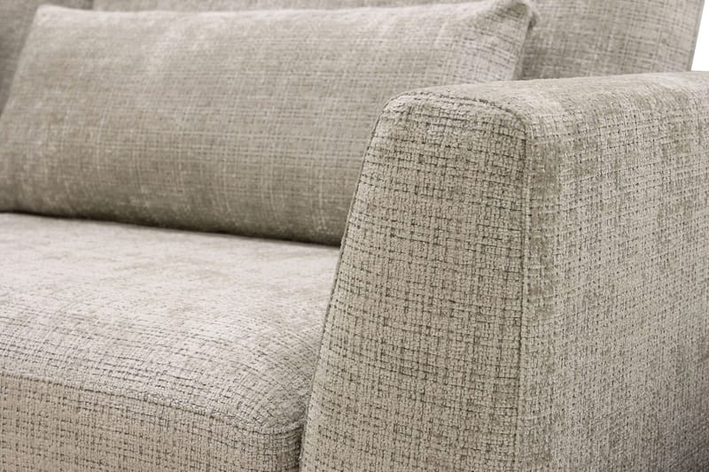 Florenz 3-sits Vänstervänd L-formad Divansoffa i Chenille - Grå / Beige - Products - Möbler - Soffa - Divansoffa & schäslongsoffa - 3 sits soffa med divan