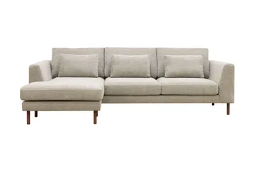 Florenz 3-sits Vänstervänd L-formad Divansoffa i Chenille - Grå / Beige - Products - Möbler - Soffa - Divansoffa & schäslongsoffa - 3 sits soffa med divan