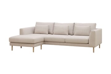 Florenz 3-sits Vänstervänd L-formad Divansoffa i Tyg - Beige - Products - Möbler - Soffa - Divansoffa & schäslongsoffa - 3 sits soffa med divan