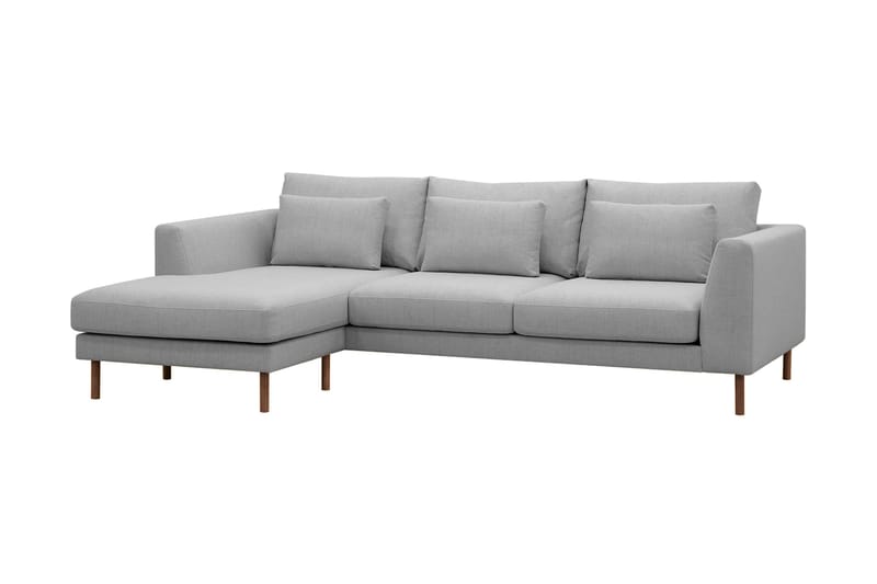 Florenz 3-sits Vänstervänd L-formad Divansoffa i Tyg - Ljusgrå - Products - Möbler - Soffa - Divansoffa & schäslongsoffa - 3 sits soffa med divan