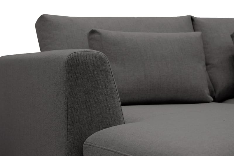 Florenz 3-sits Vänstervänd L-formad Divansoffa i Tyg - Mörkgrå - Products - Möbler - Soffa - Divansoffa & schäslongsoffa - 3 sits soffa med divan
