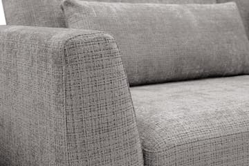 Florenz 4-sits Högervänd L-formad Schäslongsoffa i Chenille - Ljusgrå - Products - Möbler - Soffa - Divansoffa & schäslongsoffa - 4 sits soffa med divan