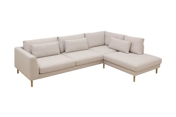 Florenz 4-sits Högervänd L-formad Schäslongsoffa i Tyg - Beige - Products - Möbler - Soffa - Divansoffa & schäslongsoffa - 4 sits soffa med divan