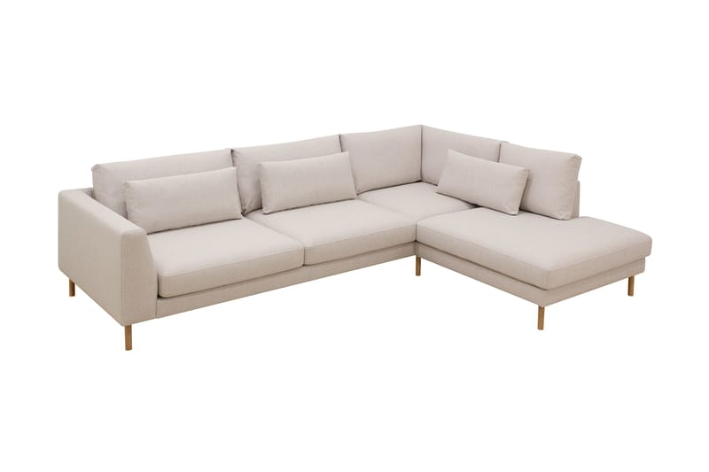 Florenz 4-sits Högervänd L-formad Schäslongsoffa i Tyg - Beige - Products - Möbler - Soffa - Divansoffa & schäslongsoffa - 4 sits soffa med divan