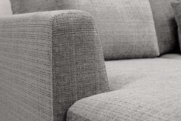 Florenz 4-sits Högervänd U-formad Soffa med Divan och Schäslong i Chenille - Ljusgrå - Products - Möbler - Soffa - Divansoffa & schäslongsoffa - 4 sits soffa med divan