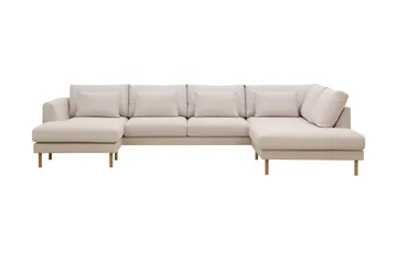 Florenz 4-sits Högervänd U-formad Soffa med Divan och Schäslong i Tyg