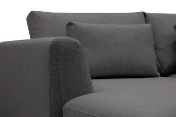 Florenz 4-sits Högervänd U-formad Soffa med Divan och Schäslong i Tyg - Mörkgrå - Products - Möbler - Soffa - Divansoffa & schäslongsoffa - 4 sits soffa med divan
