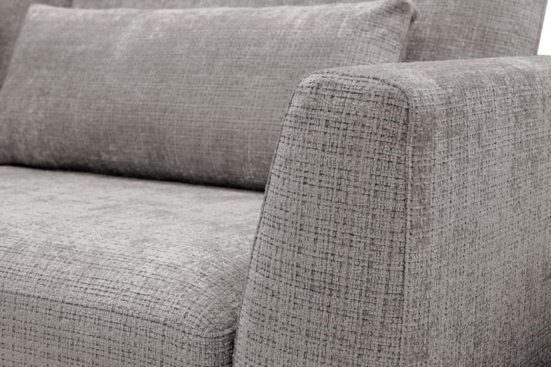 Florenz 4-sits Vänstervänd L-formad Schäslongsoffa i Chenille - Ljusgrå - Products - Möbler - Soffa - Divansoffa & schäslongsoffa - 4 sits soffa med divan