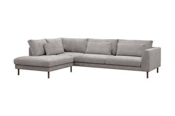 Florenz 4-sits Vänstervänd L-formad Schäslongsoffa i Chenille - Ljusgrå - Products - Möbler - Soffa - Divansoffa & schäslongsoffa - 4 sits soffa med divan