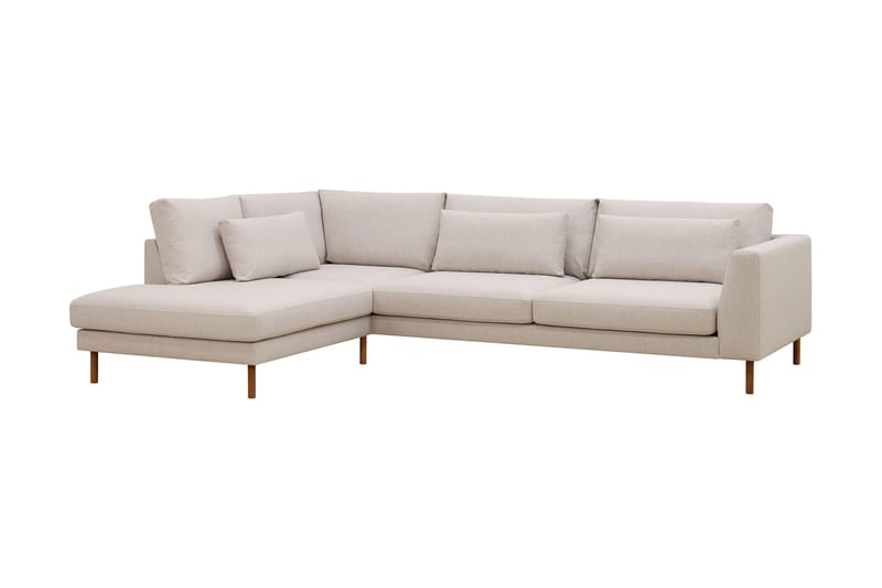Florenz 4-sits Vänstervänd L-formad Schäslongsoffa i Tyg - Beige - Products - Möbler - Soffa - Divansoffa & schäslongsoffa - 4 sits soffa med divan