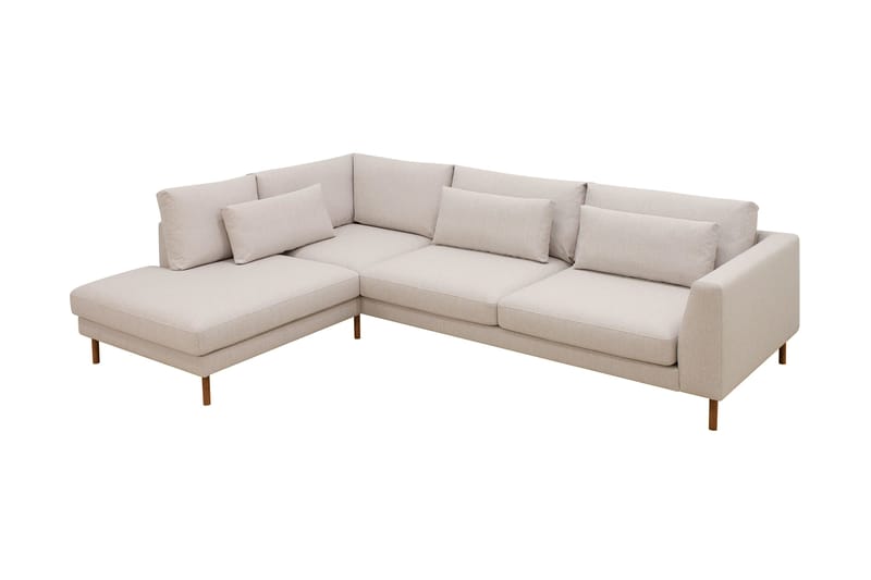 Florenz 4-sits Vänstervänd L-formad Schäslongsoffa i Tyg - Beige - Products - Möbler - Soffa - Divansoffa & schäslongsoffa - 4 sits soffa med divan