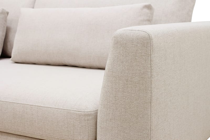 Florenz 4-sits Vänstervänd L-formad Schäslongsoffa i Tyg - Beige - Products - Möbler - Soffa - Divansoffa & schäslongsoffa - 4 sits soffa med divan