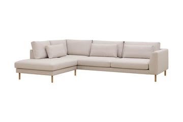 Florenz 4-sits Vänstervänd L-formad Schäslongsoffa i Tyg - Beige - Products - Möbler - Soffa - Divansoffa & schäslongsoffa - 4 sits soffa med divan