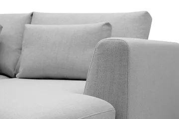 Florenz 4-sits Vänstervänd L-formad Schäslongsoffa i Tyg - Ljusgrå - Products - Möbler - Soffa - Divansoffa & schäslongsoffa - 4 sits soffa med divan