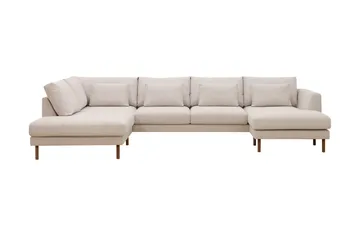 Florenz 4-sits Vänstervänd U-formad Soffa med Divan och Schäslong i Tyg