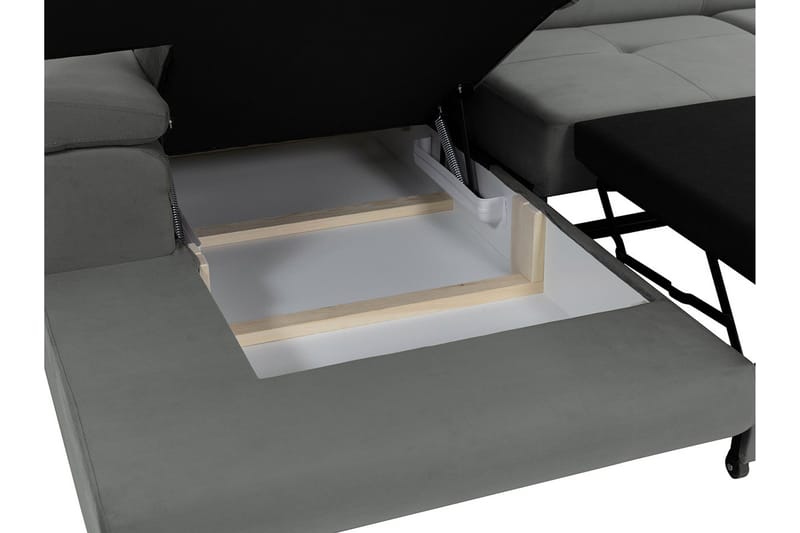 Gabina Soffa med Divan 3-sits - Mörkgrå - Products - Möbler - Soffa - Divansoffa & schäslongsoffa - 3 sits soffa med divan