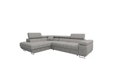 Gabina Soffa med Schäslong 3-sits - Grå - Products - Möbler - Soffa - Divansoffa & schäslongsoffa - 3 sits soffa med divan