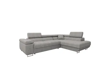 Gabina Soffa med Schäslong 3-sits - Grå - Products - Möbler - Soffa - Divansoffa & schäslongsoffa - 3 sits soffa med divan