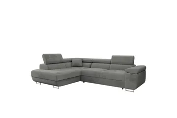 Gabina Soffa med Schäslong 3-sits - Grå - Products - Möbler - Soffa - Divansoffa & schäslongsoffa - 3 sits soffa med divan
