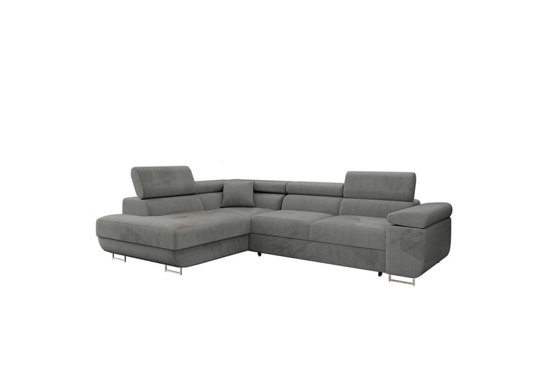 Gabina Soffa med Schäslong 3-sits - Grå - Products - Möbler - Soffa - Divansoffa & schäslongsoffa - 3 sits soffa med divan