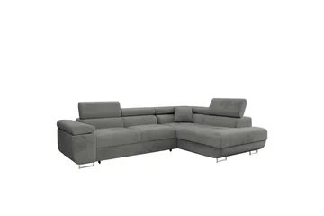 Gabina Soffa med Schäslong 3-sits - Grå - Products - Möbler - Soffa - Divansoffa & schäslongsoffa - 3 sits soffa med divan