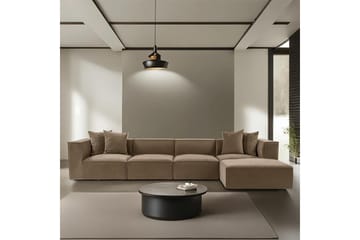 Gregor Soffa med Divan 4-sits - Brun - Products - Möbler - Soffa - Divansoffa & schäslongsoffa - 4 sits soffa med divan