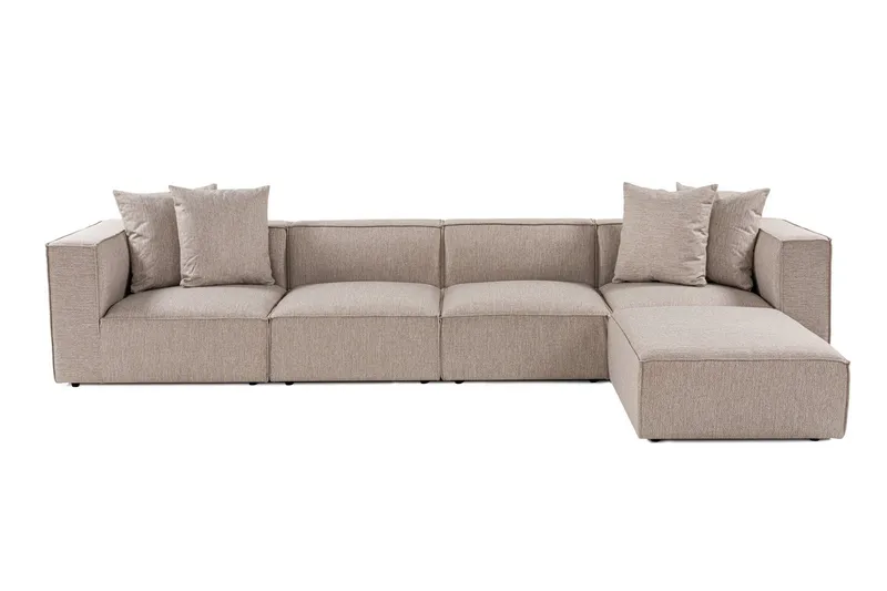 Gregor Soffa med Divan 4-sits, Sand beige