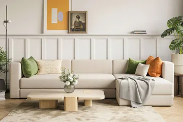 Hagblom 4-sits Divansoffa med Förvaring Vändbar - Beige - Products - Möbler - Soffa - Divansoffa & schäslongsoffa - 4 sits soffa med divan