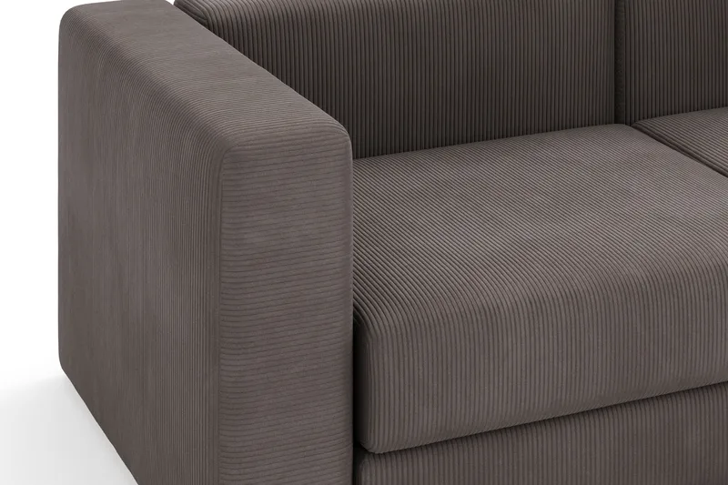 Hagblom 4-sits Divansoffa med Förvaring Vändbar - Brun - Products - Möbler - Soffa - Divansoffa & schäslongsoffa - 4 sits soffa med divan