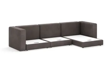 Hagblom 4-sits Divansoffa med Förvaring Vändbar - Mörkgrå - Products - Möbler - Soffa - Divansoffa & schäslongsoffa - 4 sits soffa med divan
