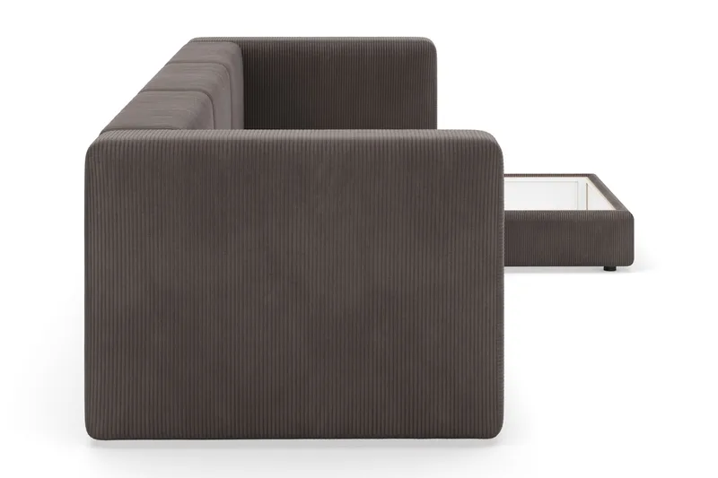 Hagblom 4-sits Divansoffa med Förvaring Vändbar - Mörkgrå - Products - Möbler - Soffa - Divansoffa & schäslongsoffa - 4 sits soffa med divan