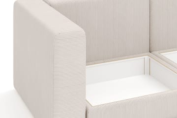 Hagblom 4-sits Vändbar Divansoffa 320 cm med Förvaring i Manchestertyg - Beige - Products - Möbler - Soffa - Divansoffa & schäslongsoffa - 4 sits soffa med divan