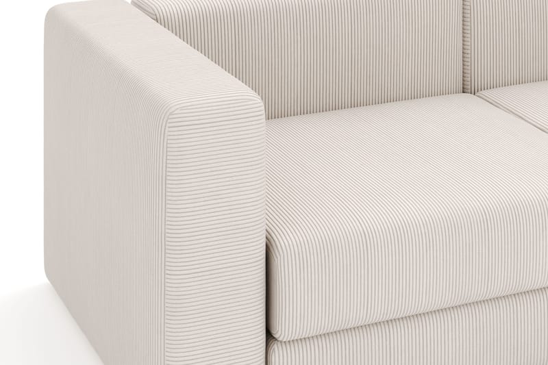 Hagblom 4-sits Vändbar Divansoffa 320 cm med Förvaring i Manchestertyg - Beige - Products - Möbler - Soffa - Divansoffa & schäslongsoffa - 4 sits soffa med divan