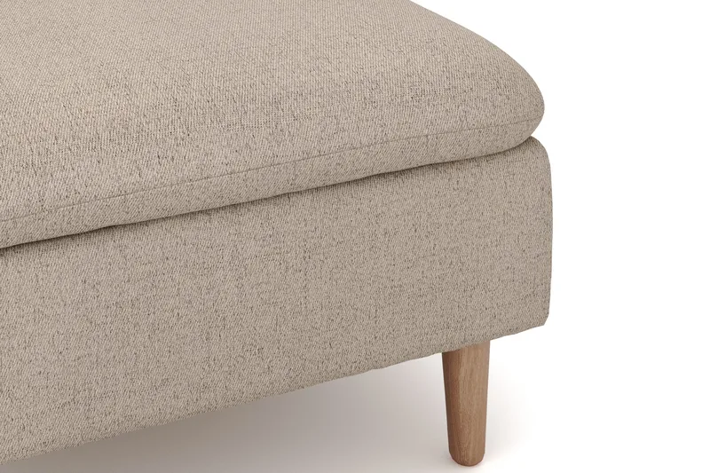 Lovis 3-sits Soffa med vändbar Divan i tyg - Beige - Products - Möbler - Soffa - Divansoffa & schäslongsoffa - 3 sits soffa med divan