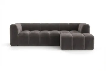Marlow 3-sits Bubblig Divansoffa höger - Grå - Products - Möbler - Soffa - Divansoffa & schäslongsoffa - 3 sits soffa med divan