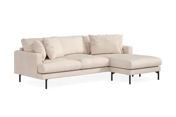 Menard 3-sits Högervänd L-formad Divansoffa i Manchester - Beige - Products - Möbler - Soffa - Divansoffa & schäslongsoffa - 3 sits soffa med divan