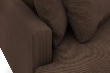 Menard 3-sits Högervänd L-formad Divansoffa i Manchester - Brun - Products - Möbler - Soffa - Divansoffa & schäslongsoffa - 3 sits soffa med divan