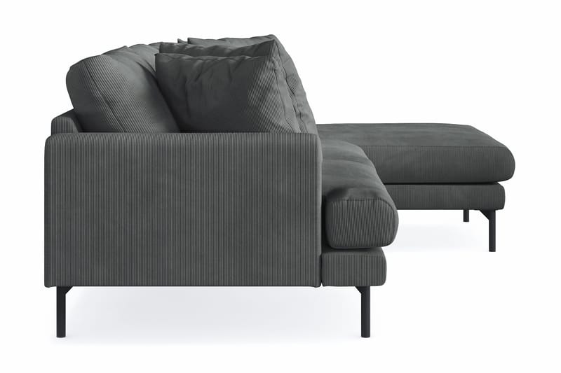 Menard 3-sits Högervänd L-formad Divansoffa i Manchester - Grå - Products - Möbler - Soffa - Divansoffa & schäslongsoffa - 3 sits soffa med divan