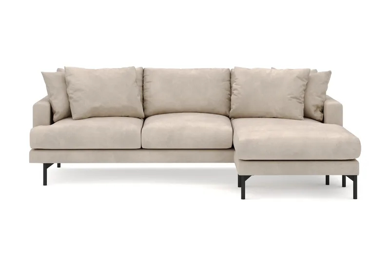 Menard 3-sits Högervänd L-formad Divansoffa i Manchester - Greige - Products - Möbler - Soffa - Divansoffa & schäslongsoffa - 4 sits soffa med divan