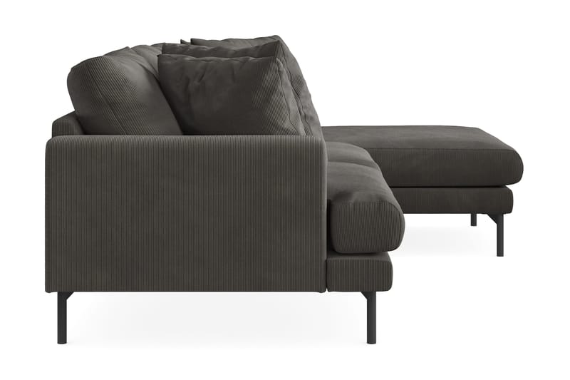 Menard 3-sits Högervänd L-formad Divansoffa i Manchester - Mörkgrå - Products - Möbler - Soffa - Divansoffa & schäslongsoffa - 3 sits soffa med divan